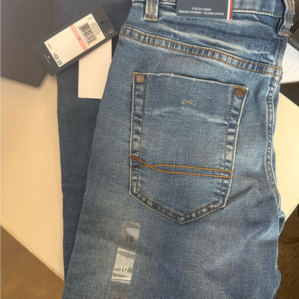 Tommy Hilfiger Kids Light Blue Stretch Skinny Jeans